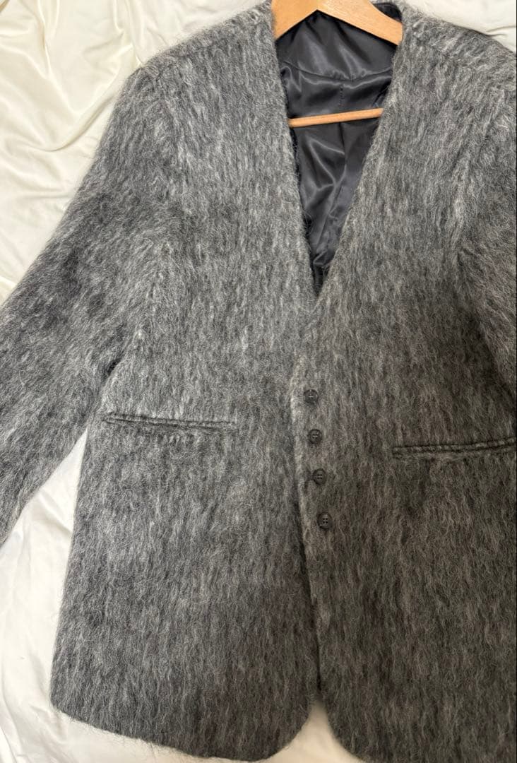 【新品】バースデーバッシュ シャギーノーカラージャケット グレー コート