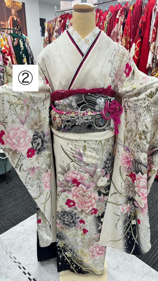 ミケにゃん様　振袖9点フルセット、小物セット【369】