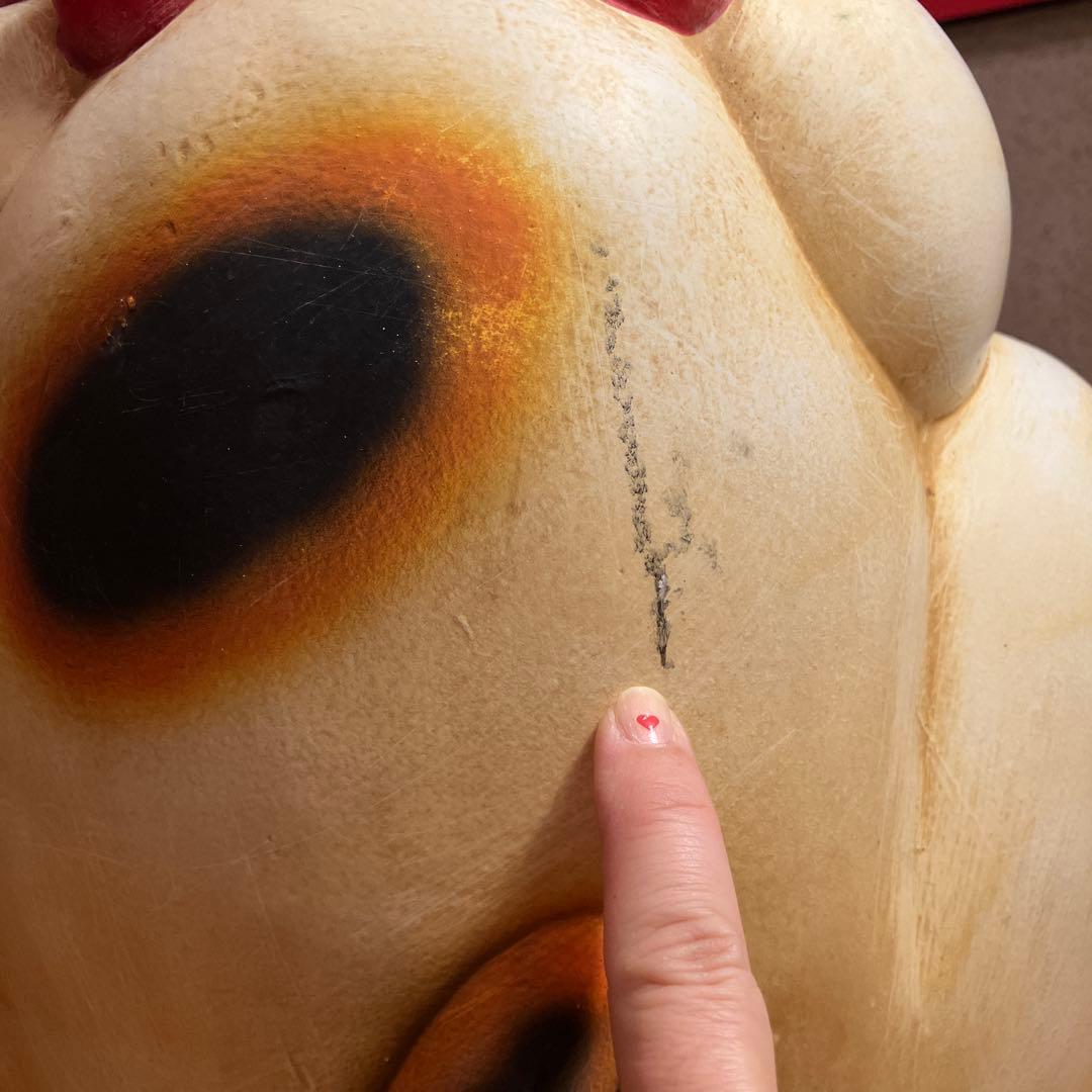 【ヴィンテージ】招き猫 陶器製 約50cm