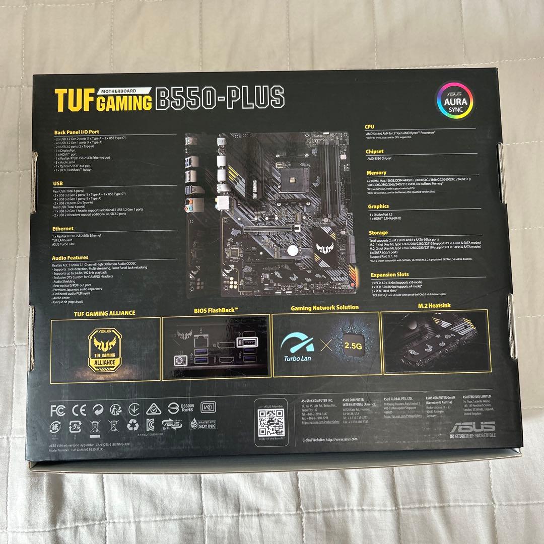ASUS TUF Gaming B550-PLUS マザーボード
