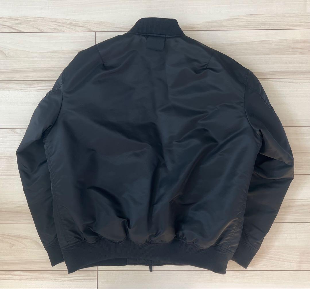 【XL】UNIQLO +J ハイブリッドダウンオーバーサイズMA-1ブラック黒