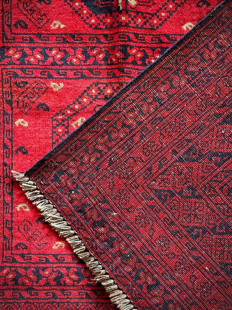 トライバルラグ　ヴィンテージラグ　トルクメン　エルサリ　プリミティブアート　美品