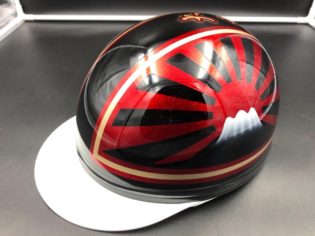 コルク半　カスタム　富士日章　マジック　黒赤　ラメ　高級クリヤ送料無料