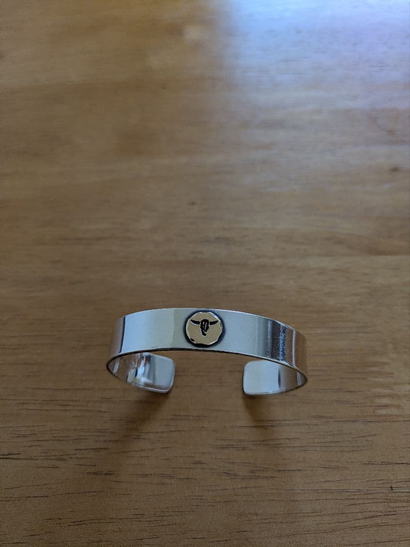 TADY＆KING　k18メタル付き平打ちバングル