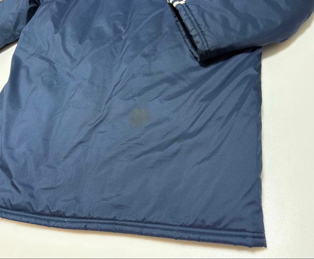 横浜F・マリノス／adidas 中綿 ハーフジャケット ベンチコート (O）