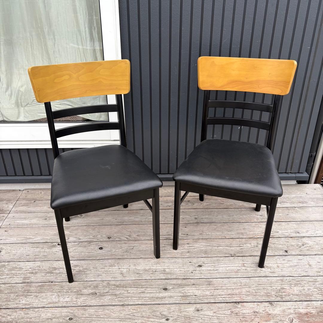 ①北欧レトロ サカイ工芸 プライウッド ベントウッドチェア ダイニングチェア 黒