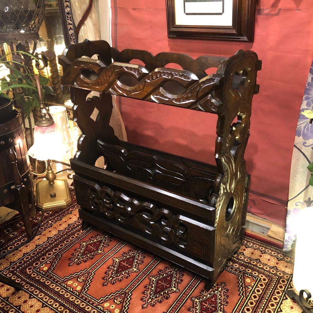 もっち 70’s ヴィンテージ 職人技アンティーク　ラック　サイドテーブル