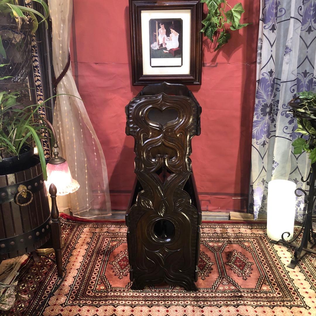 もっち 70’s ヴィンテージ 職人技アンティーク　ラック　サイドテーブル