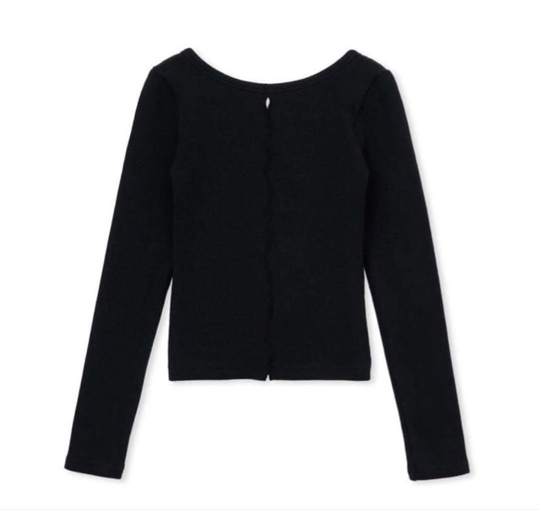 トップス SHISHIKUI holed topp black