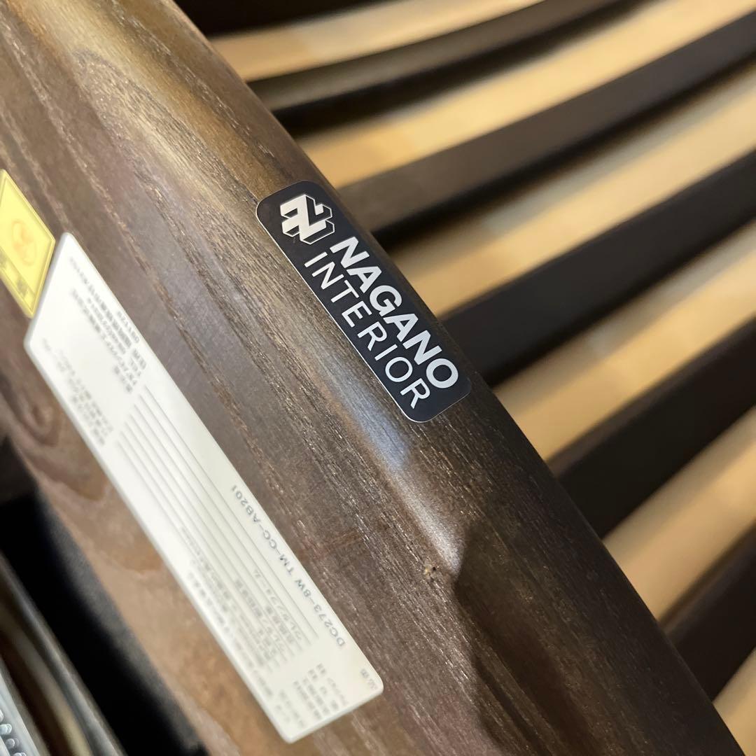 Sale L ３　NAGANO キャスター付き　３６０度回転　　アームチェア