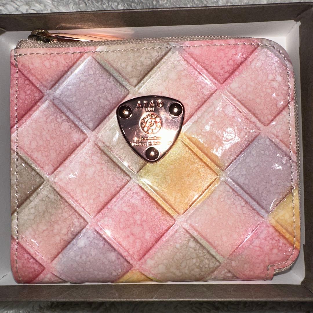 ATAO 二つ折り財布　シャングリラピンク　【完売品】　ゆめかわ　未使用品