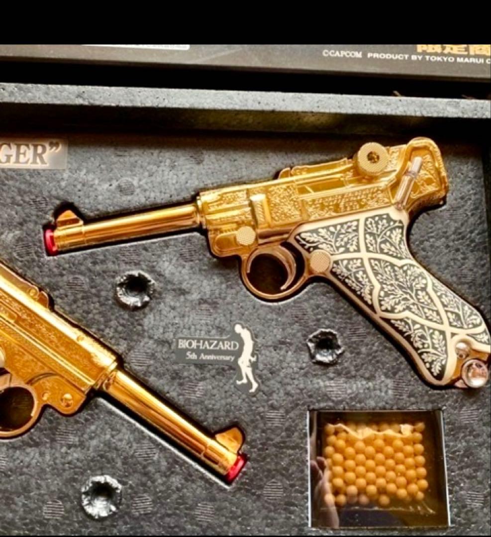 【限定未使用】バイオハザード東京マルイ　アシュフォード　ゴールドルガー 2丁拳銃