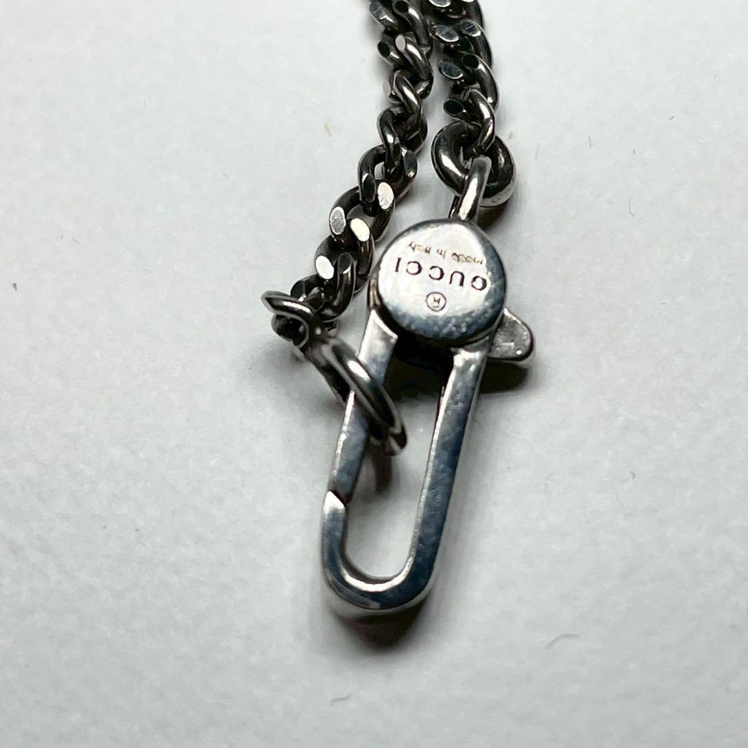 GUCCI グッチ スクエア プレート ゴースト ネックレス アクセサリー