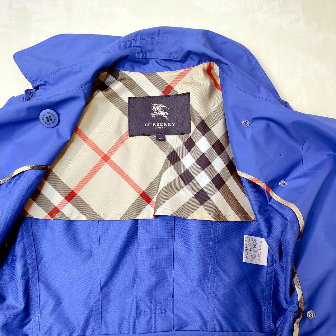 【極美品】BURBERRY ブルー スプリングコート BURBERRY 40