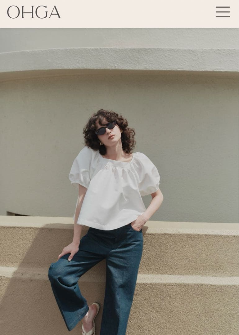 トップス SQUARE PUFF OHGA