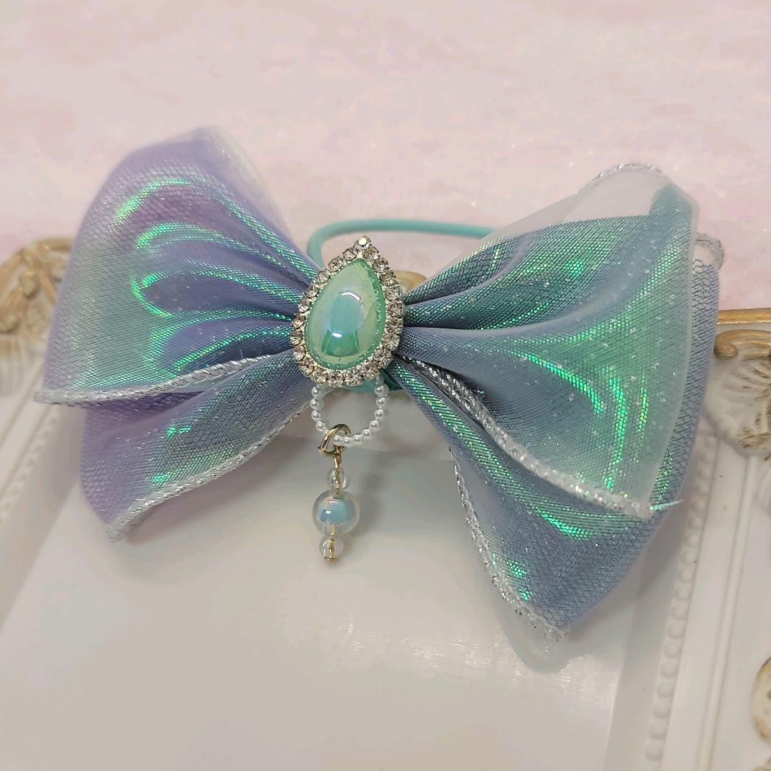 【400】 ハンドメイド　リボン　ヘアゴム