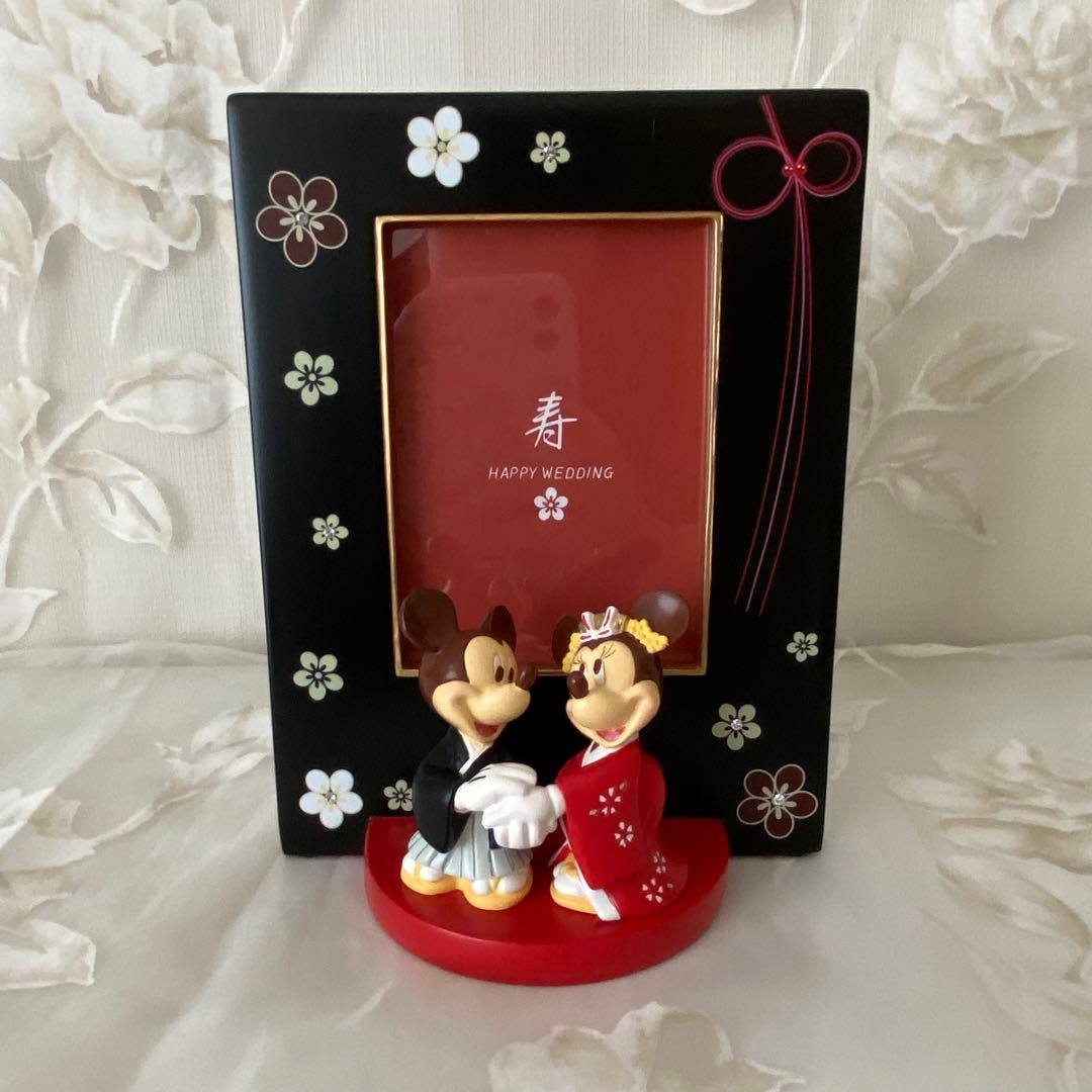 ディズニー　ブライダル　写真立て　フォトスタンド　フォトフレーム　和風　和モダン