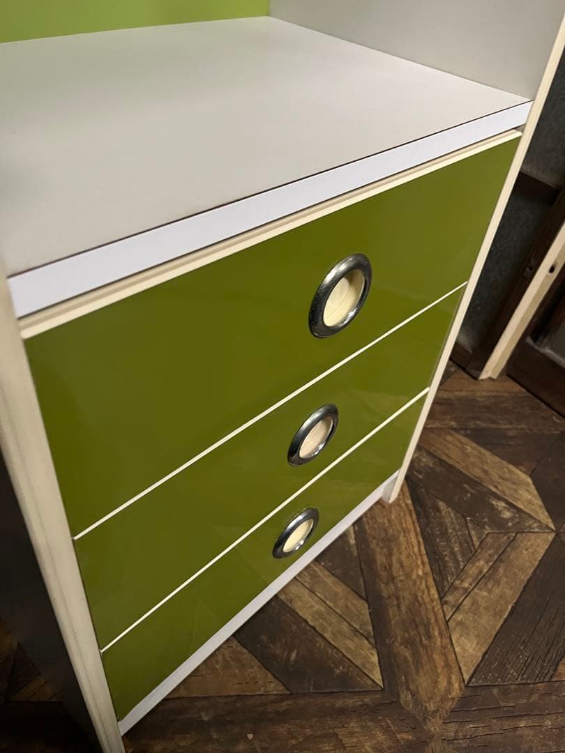 レトロポップ 棚 昭和レトロ 当時物 緑 グリーン 家具 インテリア