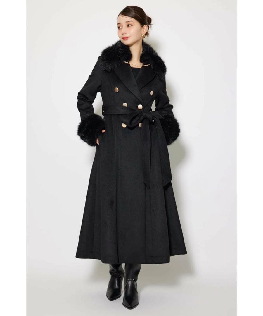 【新品 今期】リエンダ 2WAYラグジュアリーレディーコート　S