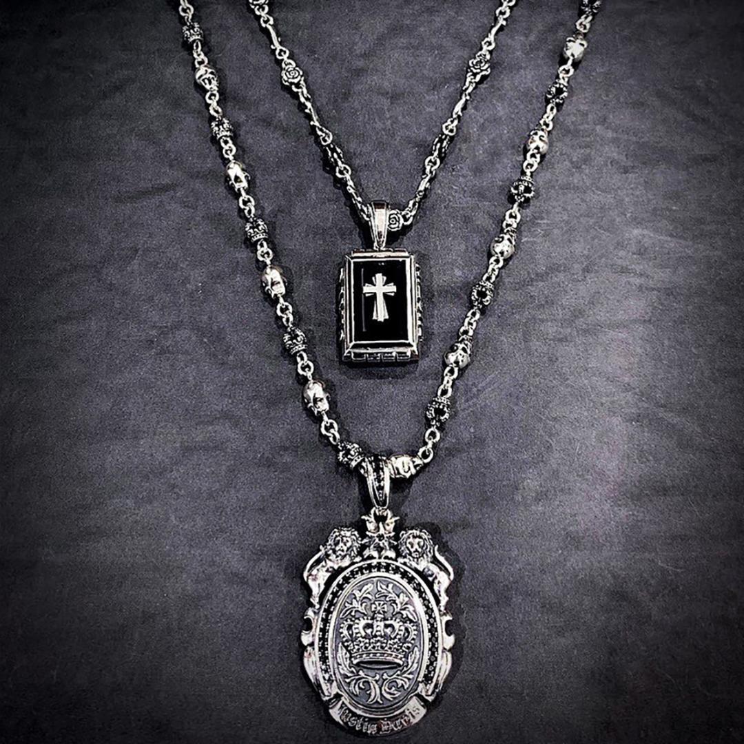 定価6.5万★Justin Davis 薔薇・いばらネックレス（50cm）