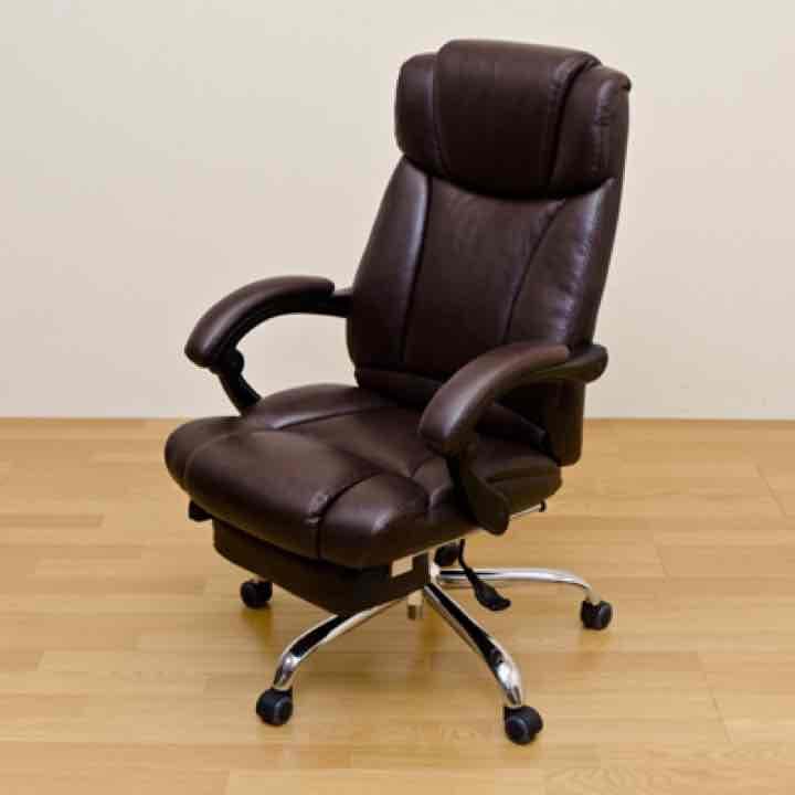 定価81000円 FIRST　フルフラットオフィスチェア　BK/BR