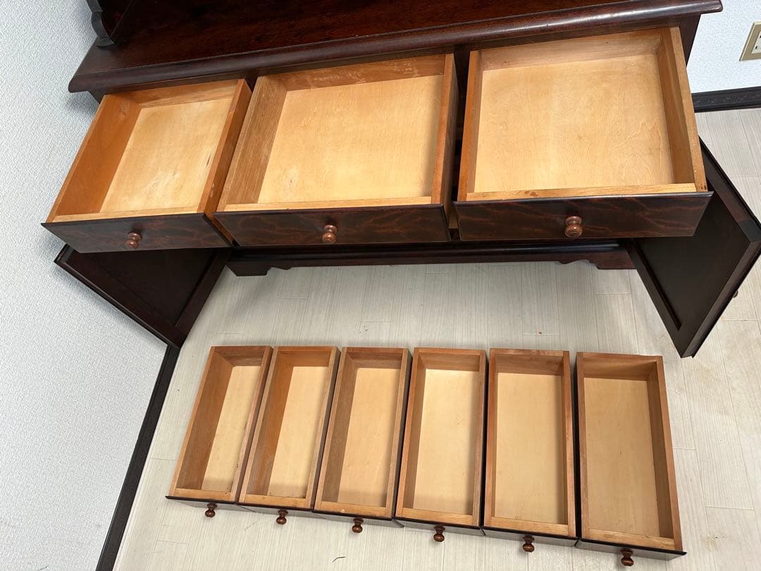 松本民芸家具 ミズメザクラ C型 食器棚 定価935,000円 i4※