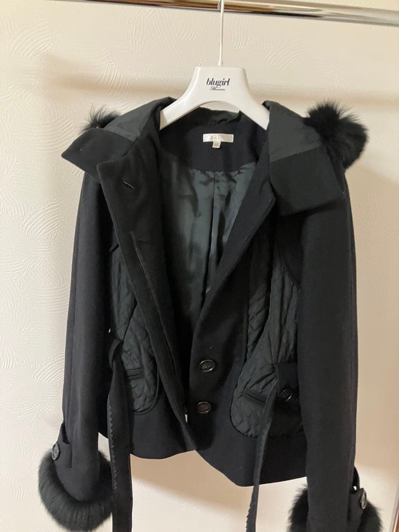 再お値下げ‼︎【PAULE KA】美品⭐︎フード付きコート