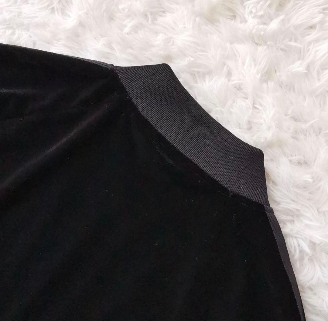 adidas ベルベット ジャージ 黒 UK 10