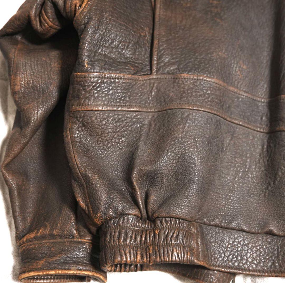 【雰囲気抜群】羊革 レザー A-2 G-1 フライトジャケット 空軍