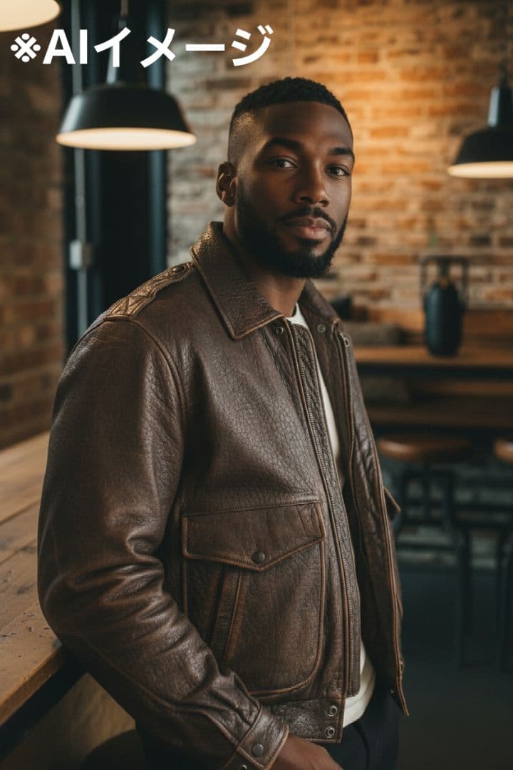 【雰囲気抜群】羊革 レザー A-2 G-1 フライトジャケット 空軍