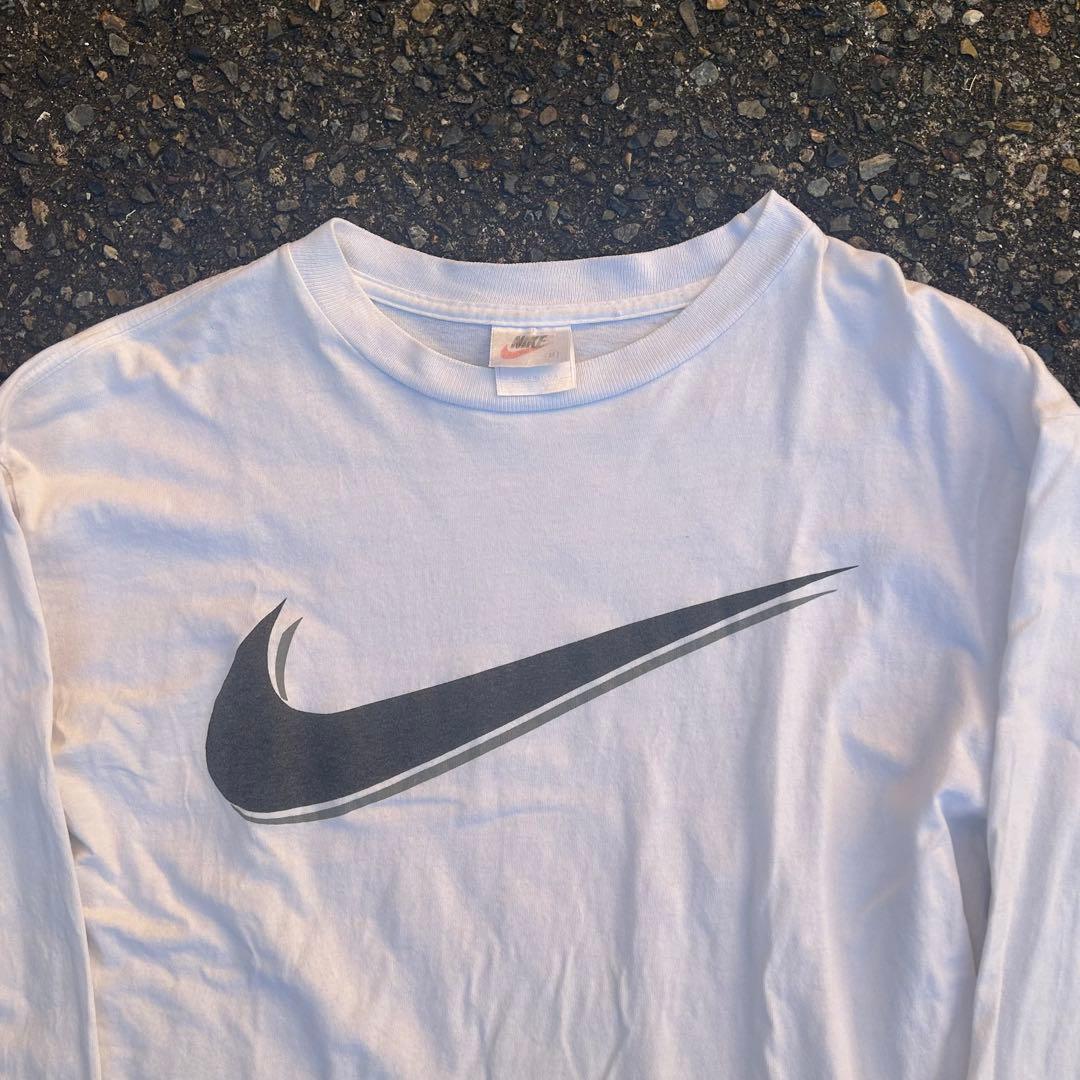 NIKE 90s ロンt swoosh ロゴ Mサイズ USA製 old