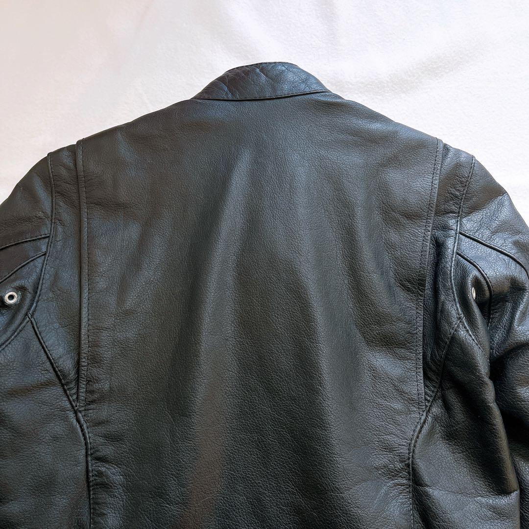 Freedom レザージャケット シングルライダース 牛革 本革 キルティング