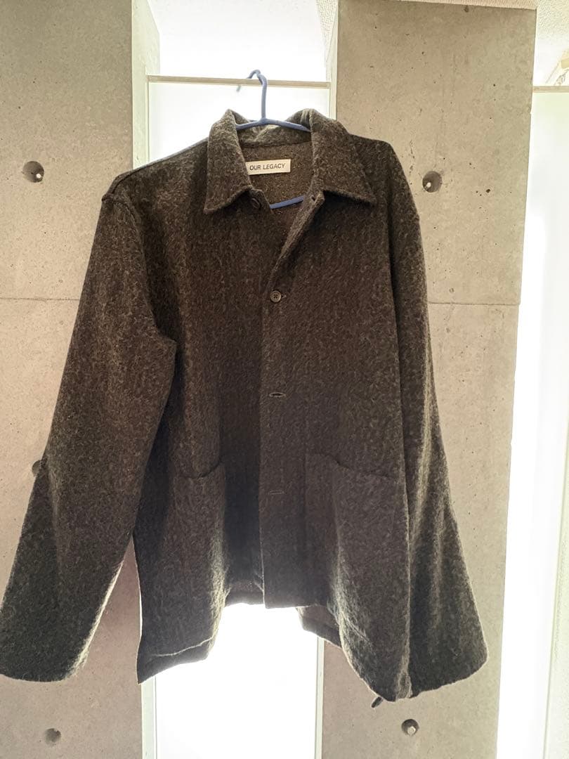 ジャケット・アウター our legacy HAVEN JACKET MOSS FUZZ WOOL