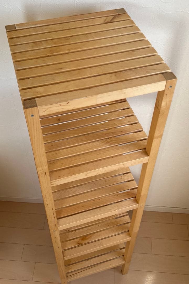 イケア IKEAモルゲル 木製棚　最終価格