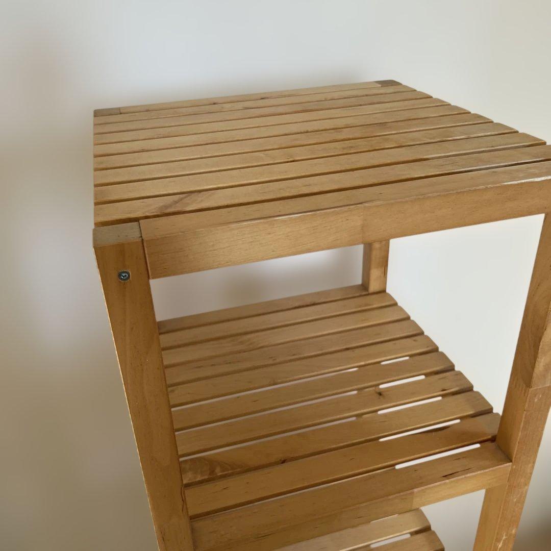 イケア IKEAモルゲル 木製棚　最終価格