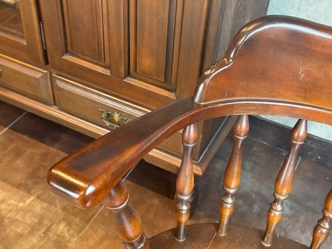 飛騨産業　HIDA アームチェア　ヴィンテージ　スポークチェア　レトロ　IH