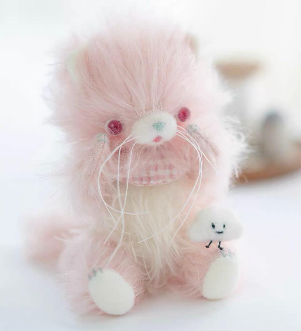 仲良しの双子仔猫 いちごちゃん アーティストベア 海外作家様 ハンドメイド