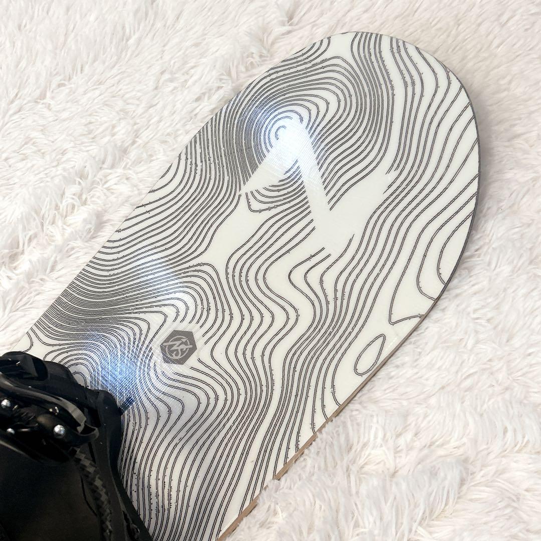 ZUMA スノーボード ALIVE 155cm FLUX バイン PR セット