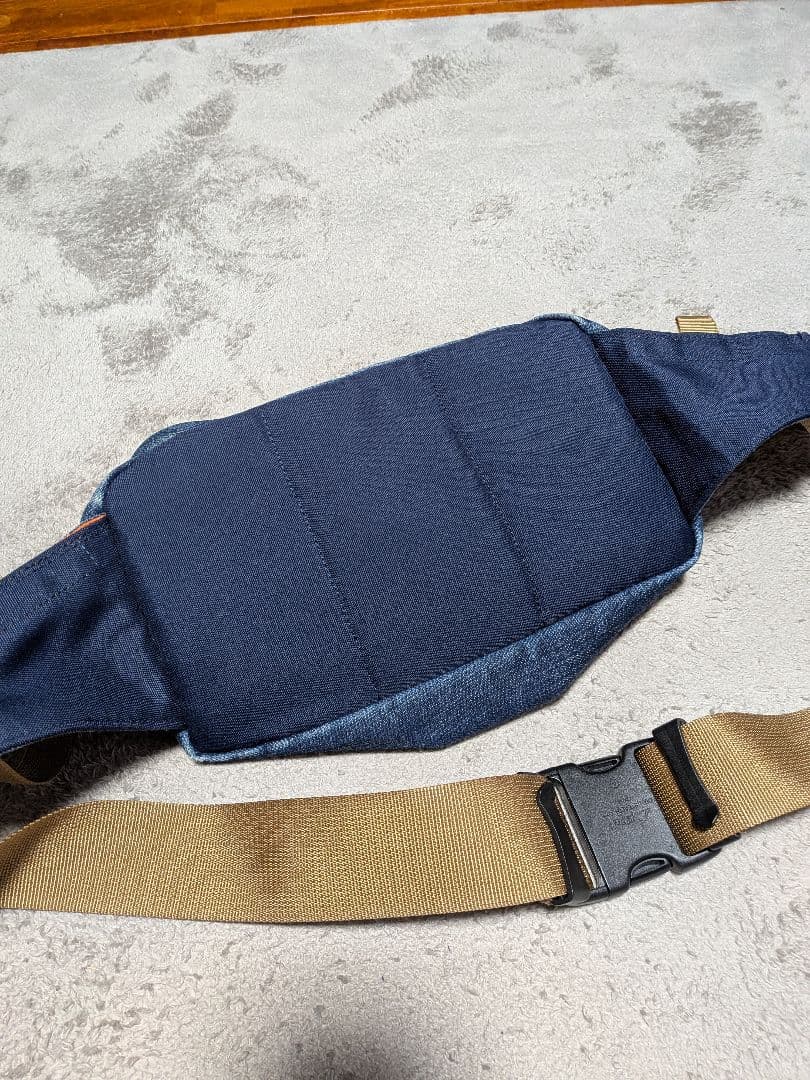BAPE×PORTER 　ウエストバッグ　デニム　インディゴ