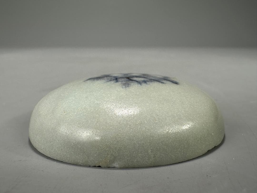 香道具　白磁　染付香合　蓋物