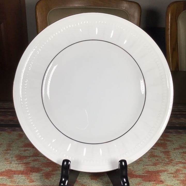 未使用•極小痛み　 『コロシアム プラチナ』　中皿　大きめ　6枚
