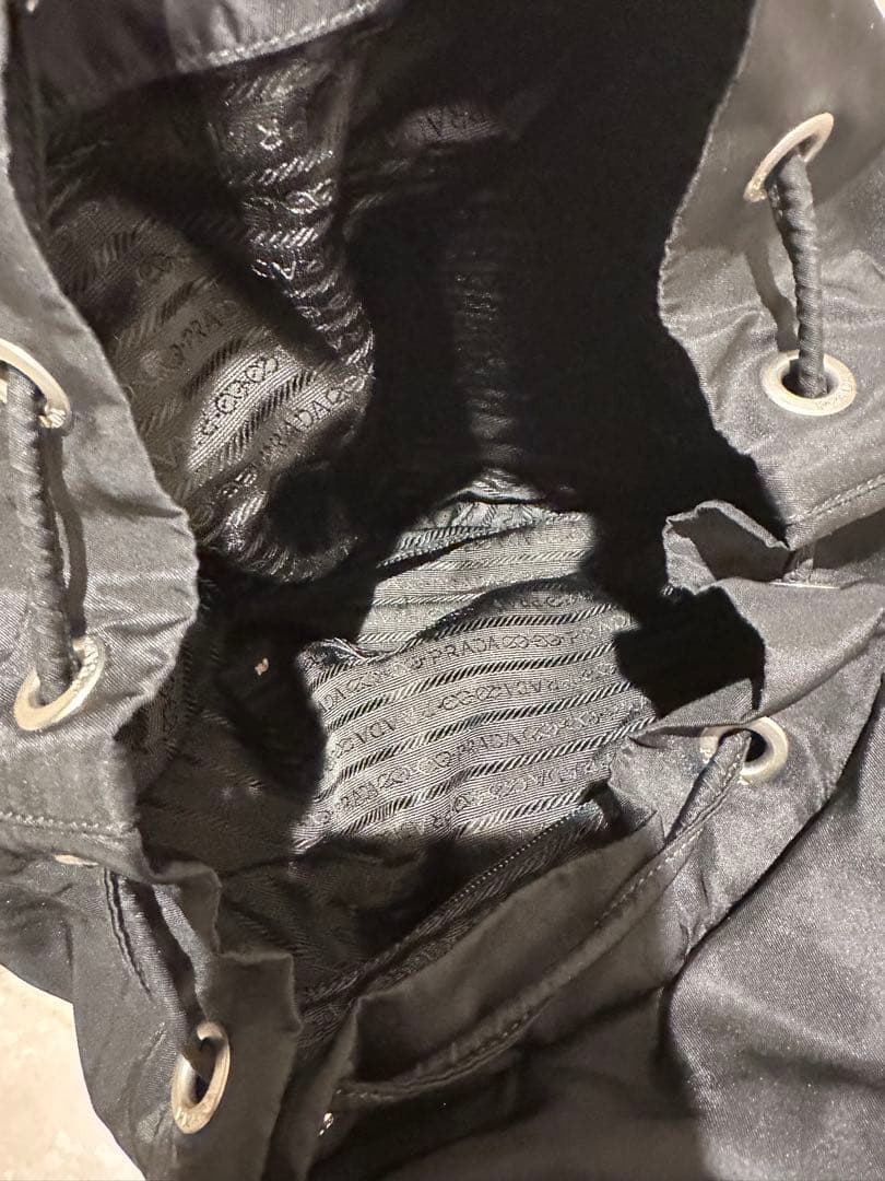 美品　PRADA プラダ　ポコノ ナイロン カーフ レザー 本革リュックサック