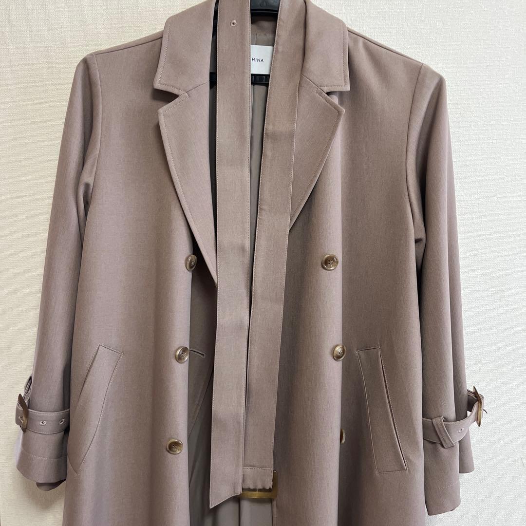 コヒナ cohina ベーシックとろみトレンチコートregular