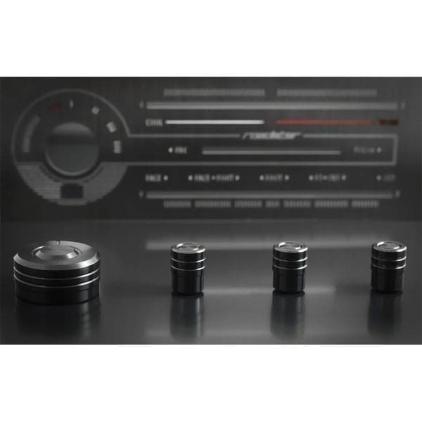 ロードスター NA アルミ削り出し エアコンノブ ダイヤル セット ブラック 黒