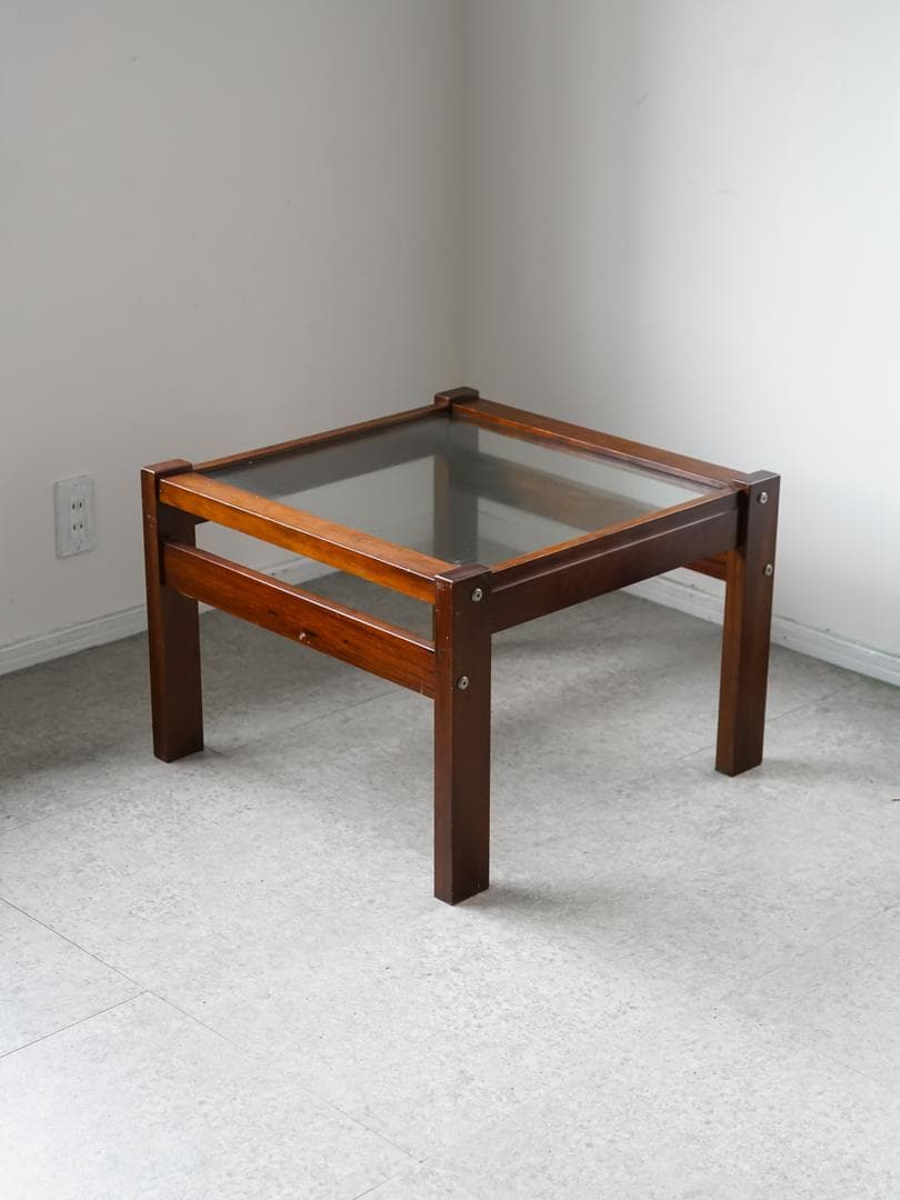 70's ヴィンテージ 木製ローテーブル ミッドセンチュリーモダン