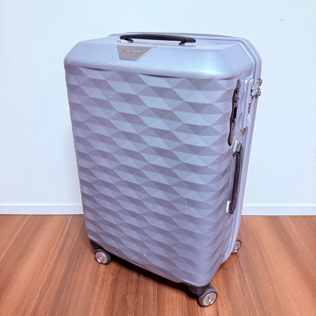 希少 サムソナイト スーツケース ポリゴン スピナー 61/22シルバー 50L