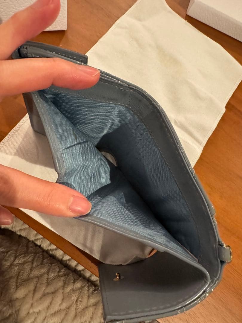 Dior ディオール 折り財布 三つ折財布 エナメル