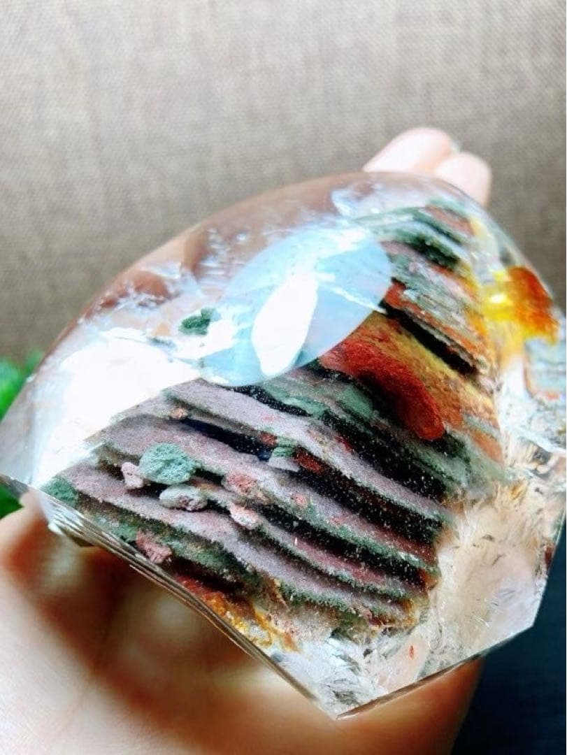 ⭐︎【極上品】天然 ガーデン クォーツ 置物 386g