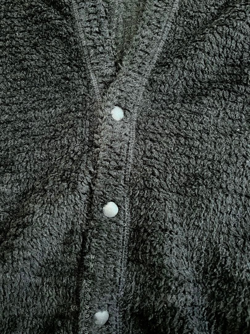 nonnative ボタン付きカーディガン 3 フリース　黒