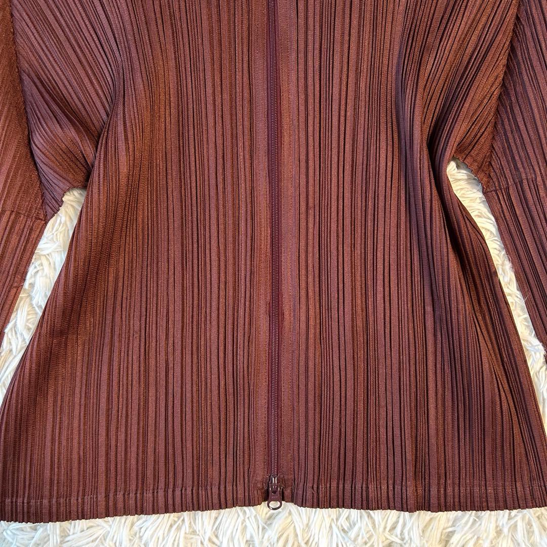 希少✨プリーツプリーズ ライダースジャケット シングル ダブルジップ